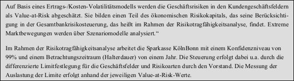 Abbildung 8: Eckpunkte des Managementmodells der Sparkasse KölnBonn