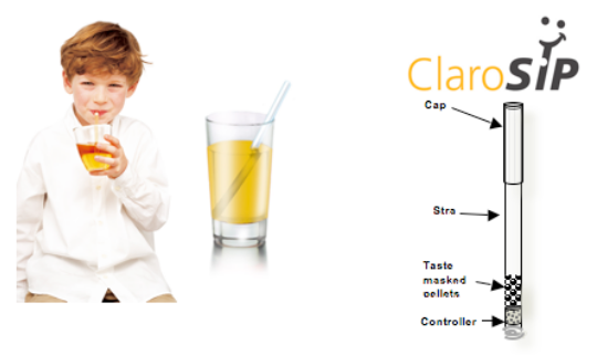 Figure 8: ClaroSip ® a novel dosage form to improve compliance of the antibacterial treatment of infections in children